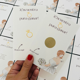 Juego raspable - Despedida de Soltera